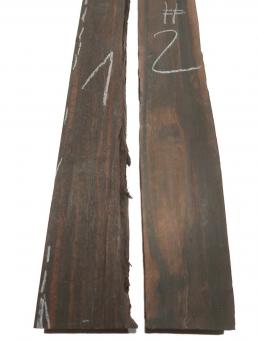 1x Makassar Holz Ebenholz Brett f. Kleinteile 55x6-8cm x 37-39mm #1 