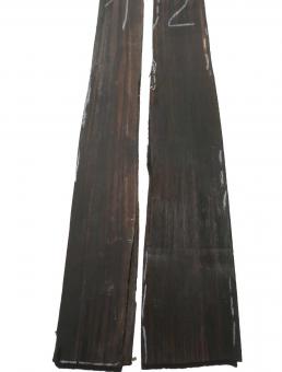 1x Makassar Holz Ebenholz Brett f. Kleinteile 90x6-9cm x 20mm #2 