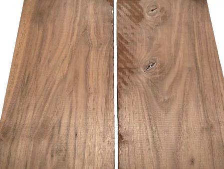 2x Walnussholz Nussbaumholz Bohle 72x25cm x 50mm 