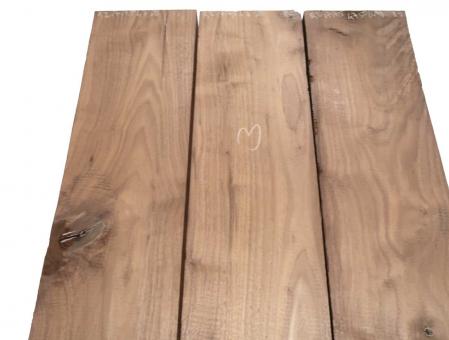 1x Walnussholz Nussbaumholz Bohle 92x17-17,5cm x 47-50mm 