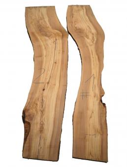 1x Olivenholz Brett Olivenbaum 125x23-32cm x 25-26mm #2 