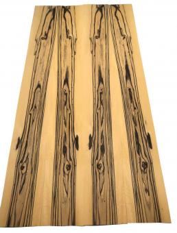 Ebenholz Furnier Royal Ebony Moon B-Ware 160x21cm 6 Blätter 
