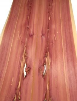 Zeder Furnier Wacholder Aromatische Rotzeder 175x25-27cm 4 Blätter 