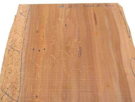 Apfelbaum Holz Apfelholz f Epoxid wormy 66x31-33cm x 42-43mm 