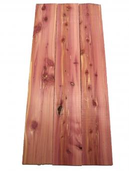 3x Aromatische Rotzeder Zeder Holz 103x15,5cm x 24mm #R7 