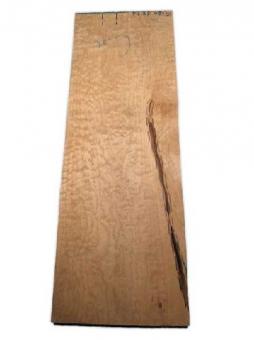 Muschel Ahorn quilted maple Tonholz Klangholz 97x34cm 47/50mm 