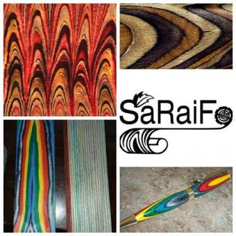 NERO SaRaiFo gefärbtes Holz farbiges Schichtholz 250x32cm 50mm 