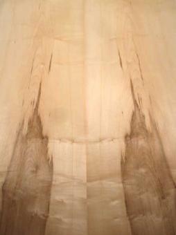 Ahorn Furnier Ahornholz mit Kern wild 1G 115x43/44cm 2 Blätter 