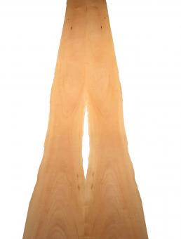 Birnbaum Furnier Holz Birnenfurnier 4W 302x21-25cm 2 Blätter 