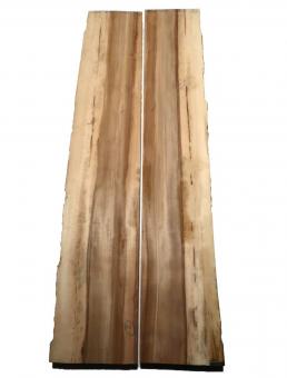 2x Satin Nussbaum Holz Amberbaum 110x16-18cm x 48-49mm 
