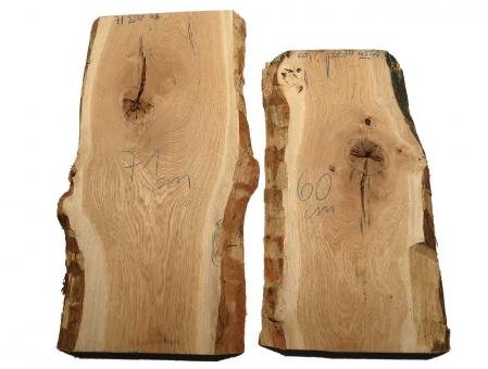 Eichenholz Brett Eiche Holz DIY 71x33-38cm x 45mm 