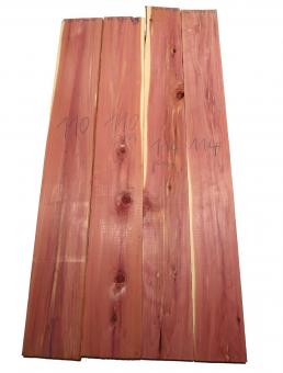 2x Aromatische Rotzeder Zeder Holz 114x13cm x 24mm 