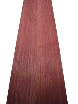 Amarant Furnier Purpleheart Holz Riegel curly 3M 272x17cm 2 Blätter 