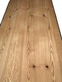 Wildeiche Furnier Eichenholz rustikale Eiche 250x62-64cm 