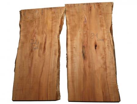 Apfelbaum Holz rustikales wildes Holz mit Kern 81x35-43cm x 23mm 