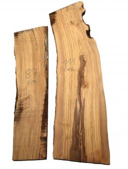 Olivenholz Brett Olivenbaum Baumscheibe 87x19-24cm 27mm 