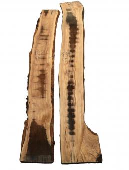 Olivenholz Brett Olivenbaum Baumscheibe 131x18-23cm x 26-27mm 