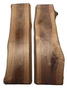 Nussbaumholz Walnussholz Nussholz 98x27-29cm x 47mm 