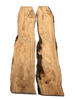 Olivenholz Brett Olivenbaum Baumscheibe 131x19-29cm x 26-27mm 