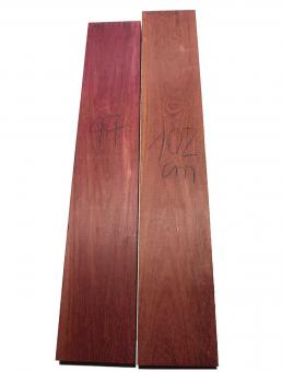 Amarant Holz Purpleheart wood Brett 102x17,5cm x 48mm 