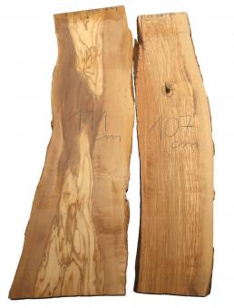 Olivenholz Brett Olivenbaum Baumscheibe 111x29-36cm x 26mm 