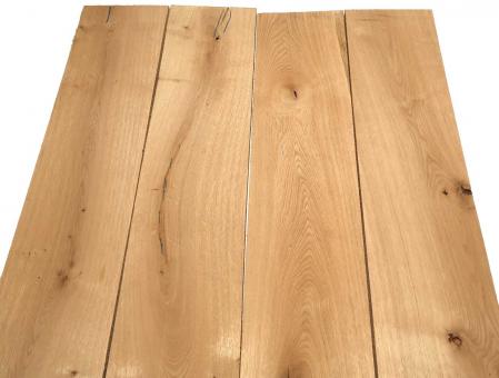 2x Eichenholz Brett Eiche Holz DIY 132x18,5cm x 23mm 