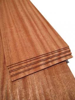 3mm Mahagoni Sägefurnier Holzfurnier 1F 86x10,5-11cm x 9 Blätter 