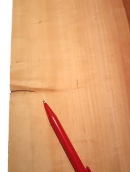 Birnbaum Furnier Holz Birnenfurnier 2Y 124x20-23cm 4 Blätter 