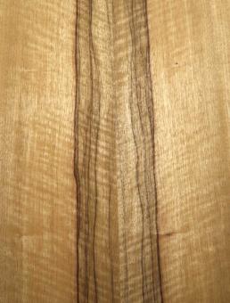 Black Limba Riegel Furnier Curly 247x16-17cm 2 Blätter 