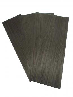 2mm Mooreiche Holz SaRaiFo schwarzes Ebenholz 3x 125x20-21cm 
