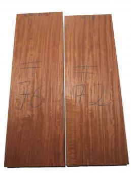 1x Bubinga Riegel Rosenholz Holz Curly 76x25,5cm x 48mm #76 