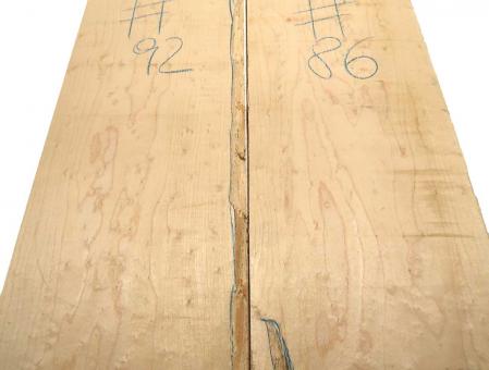 1x Vogelaugenahorn Holz Vogelaugen 92x21,5cm x 30mm #92 