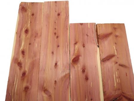 2x Aromatische Rotzeder Zeder Holz 57x17,5cm x 50mm #67 