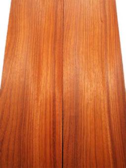 1x Padouk Holz Paduk Korallenholz 76x19-21cm x 49mm 