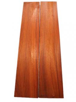 1x Padouk Holz Paduk Korallenholz 100x34-36cm x 48mm 