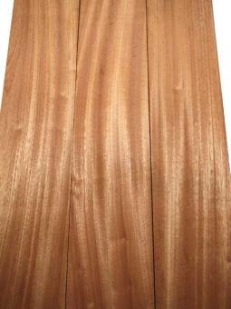 2x Mahagoni Holz Brett Leisten Flader 121x19cm x 23mm #K4 