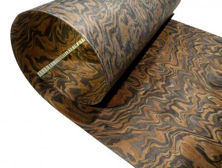 Ebono Maser SaRaiFo Furnier Wurzelholz Nußbaum burr 250x32cm 