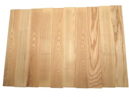 10x Eschenholz Lamellen 51x7,5cm x 4,2mm dünne Brettchen 