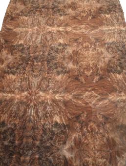 Nussbaum Wurzelholz dünnes Furnier mit Papier 248x62-63cm A1 